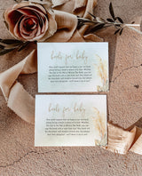 Books for Baby Card | Pampas Grass Baby Shower