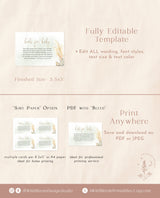 Books for Baby Card | Pampas Grass Baby Shower