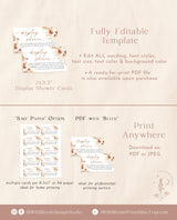 Boho Display Shower Card | Pampas Grass Display Shower Card