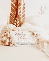Boho Display Shower Card | Pampas Grass Display Shower Card