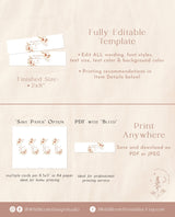 Boho Water Bottle Label | Pampas Grass Water Bottle Label