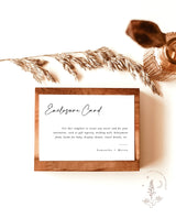 Minimalist Enclosure Card | Editable Wedding Invitation Insert
