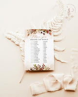 I Love You Around the World Game | Fall Bridal Shower Game
