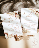 Boho Rehearsal Dinner Invite | Pampas Grass Rehearsal Dinner