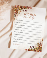 Fall Wishes For Baby Card | Gender Neutral Baby Shower