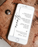 Minimalist Weekend Itinerary | Digital Itinerary Template