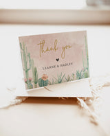 Editable Thank You Cards Template | Fiesta Shower Favor Cards