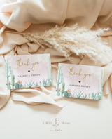 Editable Thank You Cards Template | Fiesta Shower Favor Cards
