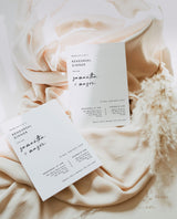 Minimalist Rehearsal Dinner Invitation Template | Minimal Wedding Rehearsal Invite