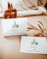 Editable Thank You Cards Template | Fiesta Shower Favor Cards