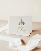 Editable Thank You Cards Template | Fiesta Shower Favor Cards