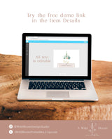 Editable Thank You Cards Template | Fiesta Shower Favor Cards