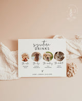 Dog Signature Drink Sign | Pet Signature Cocktail Sign