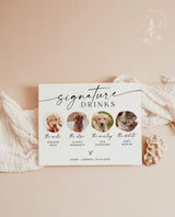 Dog Signature Drink Sign | Pet Signature Cocktail Sign