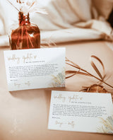 Pampas Grass Wedding Downsize Announcement Card | Covid Wedding Update