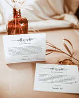 Minimalist Wedding Downsize Announcement Card | Covid Wedding Update
