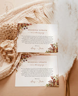 Rustic Wedding Downsize Announcement Card | Covid Wedding Update