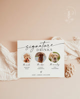 Dog Signature Drink Sign | Pet Signature Cocktail Sign