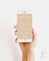 Boho Small Business Digital Price List Template | Modern Salon Price List