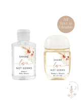 Hand Sanitizer Labels | Share Love Not Germs