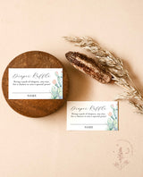 Printable Diaper Raffle Card Template | Diaper Raffle Ticket