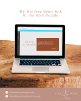 Terracotta Place Card Template | Minimalist Place Cards