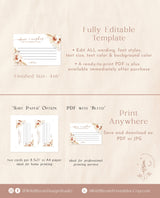 Advice and Wishes Card | Pampas Grass Baby Shower