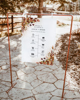 Fall Wedding Timeline Template | Welcome Timeline Poster