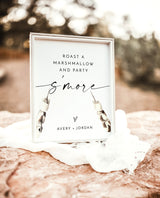 S'more Wedding Sign | Roast A Marshmallow and Party S'more Sign