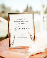 S'more Wedding Sign | Roast A Marshmallow and Party S'more Sign