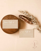 Modern Minimalist Diaper Raffle Card | Minimalist Diaper Raffle Ticket | Beige Baby Shower Card | Gender Neutral | Editable Template | BM1