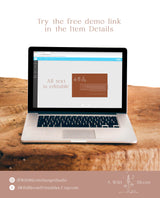 Minimalist Details Card | Terracotta Wedding Details Card