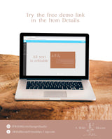 Minimalist Details Card | Burnt Orange Wedding Details Card