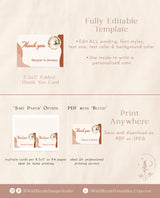 Retro Thank You Cards | Champagne Brunch Bridal Shower Thank You Cards
