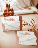 Advice and Wishes Card | Retro Baby Shower