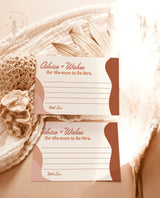 Retro Advice and Wishes Card | 70s Bridal Shower