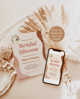 Retro Bridal Shower Invite | 70s Bridal Shower