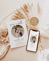 Photo Save the Date Template | Minimalist Save the Date Template
