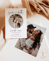 Photo Save the Date Template | Minimalist Save the Date Template