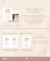 Rainbow Baby Shower Invitation | Gender Neutral Shower Invite