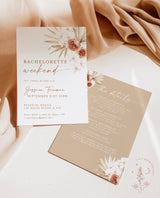 Tropical Bachelorette Party Invite | Bachelorette Itinerary
