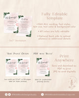 Let's Flamingle Bachelorette Party Invitation | Tropical Bachelorette Itinerary