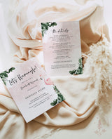 Let's Flamingle Bachelorette Party Invitation | Tropical Bachelorette Itinerary