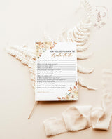 Fall Bridal Trivia Game | How Well Do You Know the Bride-to-Be Game