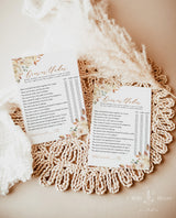 Over or Under Baby Shower Game Template | Fall Baby Shower Game