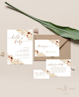 Boho Baby Shower Invitation | Girl Baby Shower Bundle