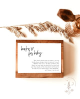 Minimalist Books for Baby Card | Book Request Insert Template