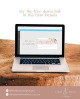 Pampas Grass Diaper Raffle Card | Minimalist Diaper Raffle Ticket