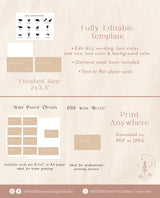 Modern Beige Place Card Template | Minimalist Place Cards