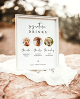 Dog Signature Drink Sign | Pet Signature Cocktail Sign